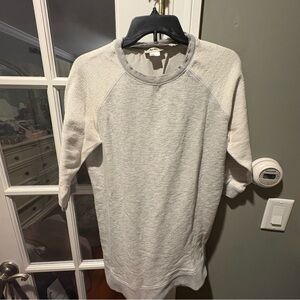 Acne Studios Two-Tone Gray and Cream Sweatshirt.